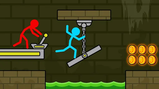 Red and Blue Stickman 2 Screenshot 1