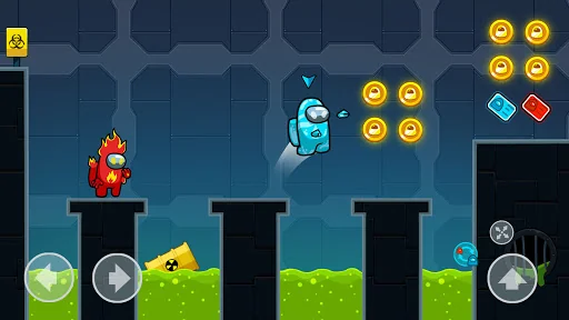 Crewmate Adventure: Animation Parkour Screenshot 2