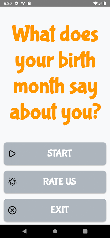 What Your Birthday Month Say? Screenshot 1