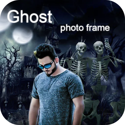 Ghost Photo Frame App Icon (Rating: 4.8★)