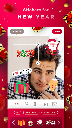 New Year Frames & Stickers Screenshot 1