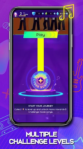 Cyber Surfer: EDM & Skateboard Screenshot 5